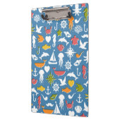 Marinesymbol-Muster Klemmbrett (Links)