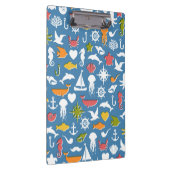 Marinesymbol-Muster Klemmbrett (Rechts)