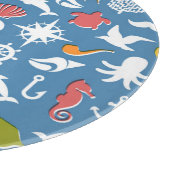 Marinesymbol-Muster Schneidebrett (Ecke)