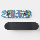 Marinesymbol-Muster Skateboard (Horizontal)