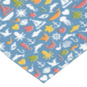 Marinesymbol-Muster Tischdecke (Schrägansicht)