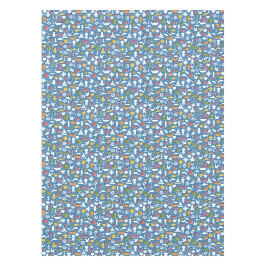 Marinesymbol-Muster Tischdecke (Vorderseite)