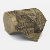 Marineszene Krawatte (Gerollt)