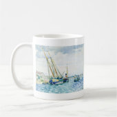 Marineszenen-Boote nähern sich Venedig Kaffeetasse (Links)