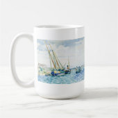 Marineszenen-Boote nähern sich Venedig Kaffeetasse (Links)