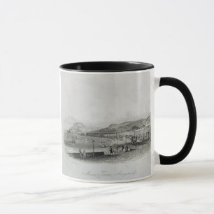 Marineterrasse, Aberystwyth, 1844 (Stich und a Tasse
