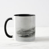 Marineterrasse, Aberystwyth, 1844 (Stich und a Tasse (Links)