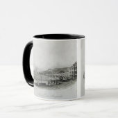 Marineterrasse, Aberystwyth, 1844 (Stich und a Tasse (Vorderseite Links)