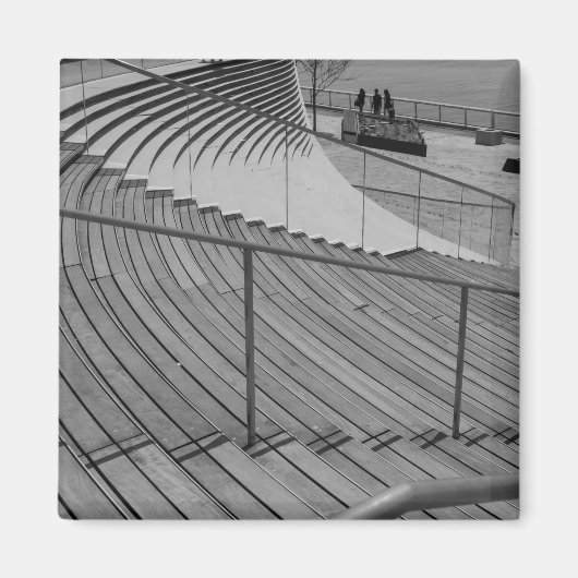 Marinetreppen Grayscale Magnet (Vorne)