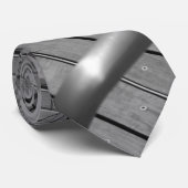 Marinetreppen Grayscale Neck Ti Krawatte (Gerollt)