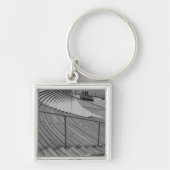 Marinetreppen Grayscale Schlüsselanhänger (Vorne)