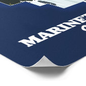 Marinette Landkreis Wisconsin Karte Poster (Ecke)