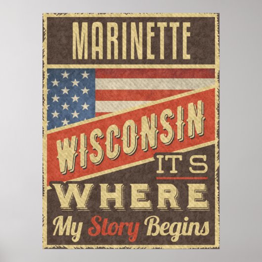 Marinette Wisconsin Poster (Vorne)