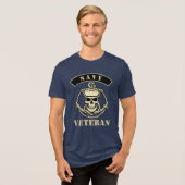Marineveteran Tri-Blend Shirt (Vorderseite voll)