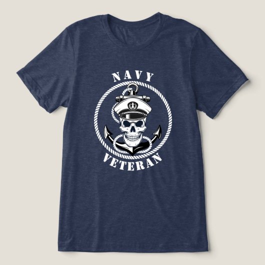 Marineveteran Tri-Blend Shirt (Design Vorderseite)