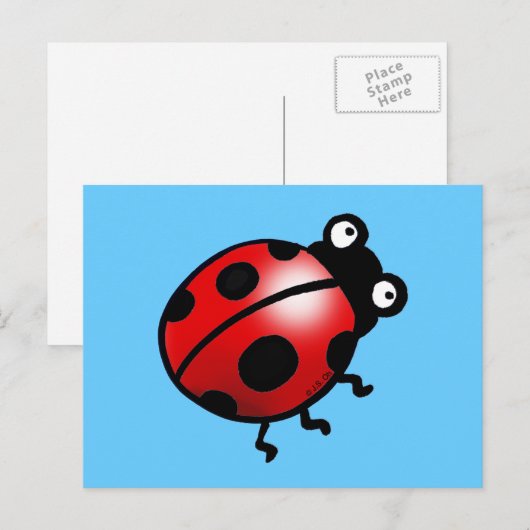 Marinkäfer Postkarte (Vorne/Hinten)