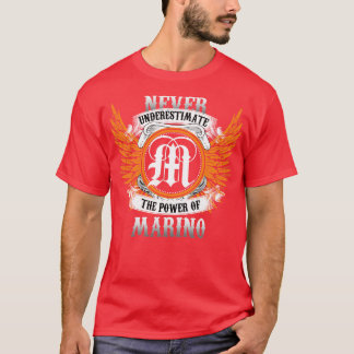 Marino Name Shirt nie unterschätzen den Power