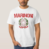 Marinoni Italiener-Familienname T-Shirt (Vorderseite)