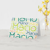 Mario Karte (Gelbe Blume)
