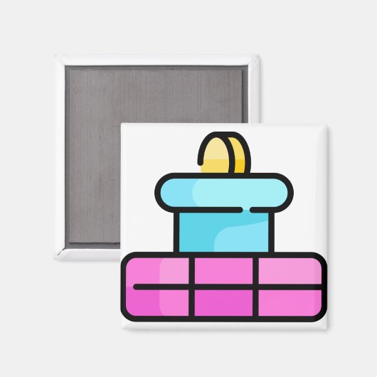 Mario Magnet (Vorderseite/Rückseite)