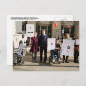 Mario mitsis-uk-Demo-Gruppe Postkarte (Vorne/Hinten)