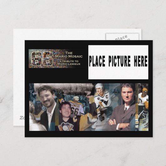 Mario Mosaic Postcard mit individuellem Foto Postkarte (Vorne/Hinten)