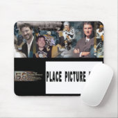 Mario-Mosaik-Mausunterlage mit einzelnem Foto Mousepad (Mit Mouse)