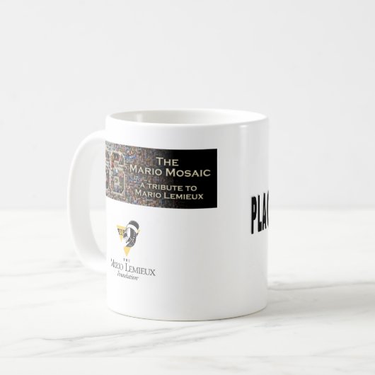 Mario-Mosaik-Tasse mit einzelnem Foto Kaffeetasse (Vorderseite Links)
