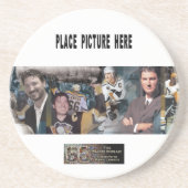 Mario-Mosaik-Untersetzer mit einzelnem Foto Sandstein Untersetzer (Vorne)