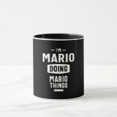 Mario Personalisiert Name Birthday Gift Tasse (Zentrum)