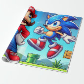 Mario- und Klangverpackung Geschenkpapier (Ungerollt)