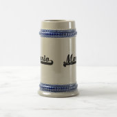 Marioklassischer Retro Namensentwurf Bierglas (Mittel)