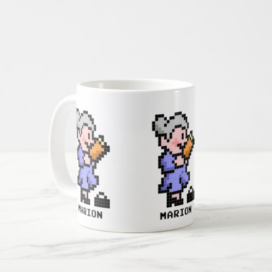 Marion die Bibliothekar-Tasse Kaffeetasse (Vorderseite Links)