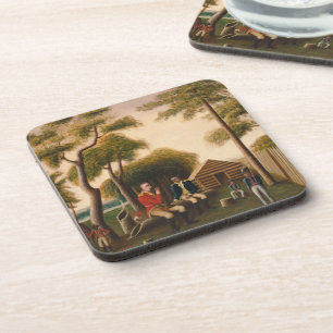 Marion, die den britischen Offizier genießt Untersetzer