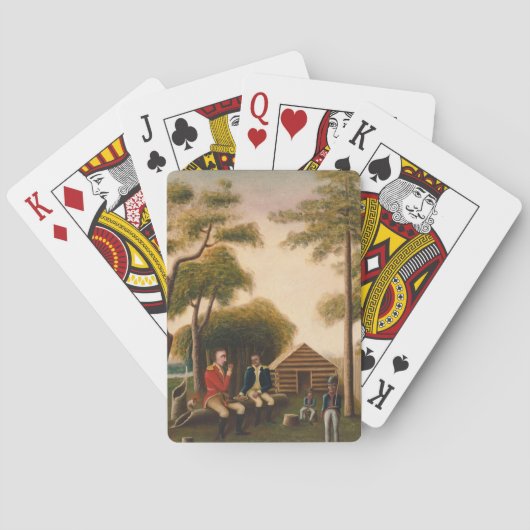 Marion Feasting, britischer Offizier Spielkarten (Rückseite)