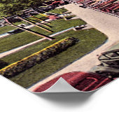 Marion, Indiana Downtown View Poster (Ecke)