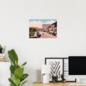 Marion, Indiana Downtown View Poster (Heimbüro)