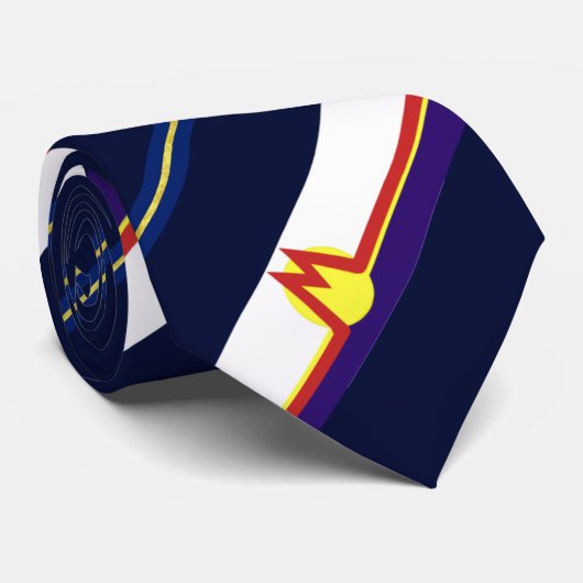 Marion (Iowa) Stadtflagge Neck Tie Krawatte (Gerollt)