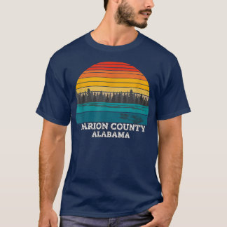 Marion Landkreis Alabama Retro Vintag 635 T-Shirt