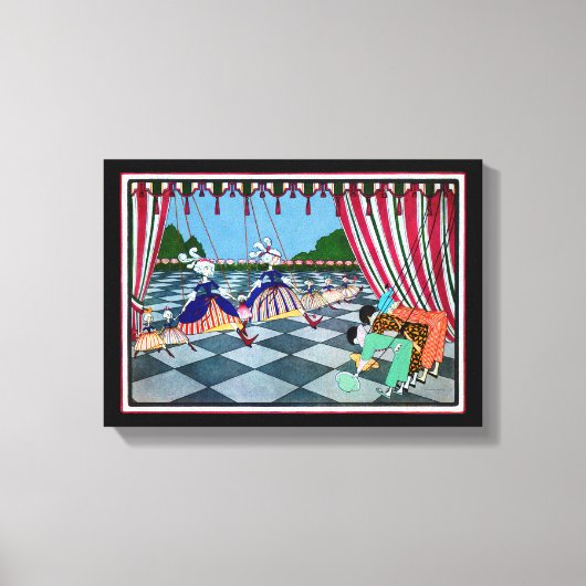 Marionette Curtsy CHANGE FARBE ~ Wrapped Canvas Leinwanddruck (Vorderseite)