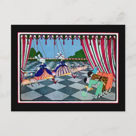 Marionette Curtsy ~ Postkarte / Einladungen (Vorderseite)