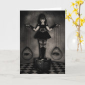 Marionetten-Balancen-Gruß-Karte Karte (Gelbe Blume)