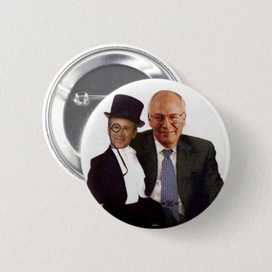 Marionetten-George W. jugate - Knopf Button (Vorne & Hinten)