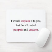 MARIONETTEN UND ZEICHENSTIFTE MOUSEPAD (Mit Mouse)