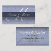 Marions- u. Marions-Blau-Visitenkarte Visitenkarte (Vorne/Hinten)