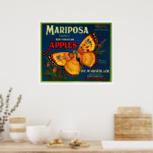 Mariposa Äpfel Poster (Küche)