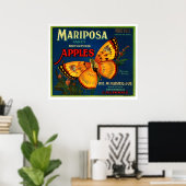 Mariposa Äpfel Poster (Heimbüro)
