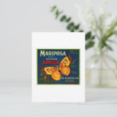 Mariposa Äpfel Postkarte (Stehend Vorderseite)