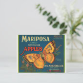 Mariposa-Äpfel Postkarte (Stehend Vorderseite)