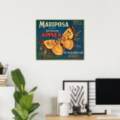 Mariposa Apples Crate Label Poster (Heimbüro)